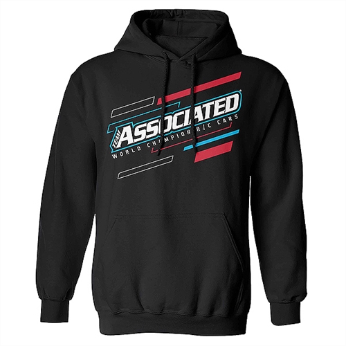 TEAM ASSOCIATED WC21 PULLOVER HOODIE BLACK (XXXL)